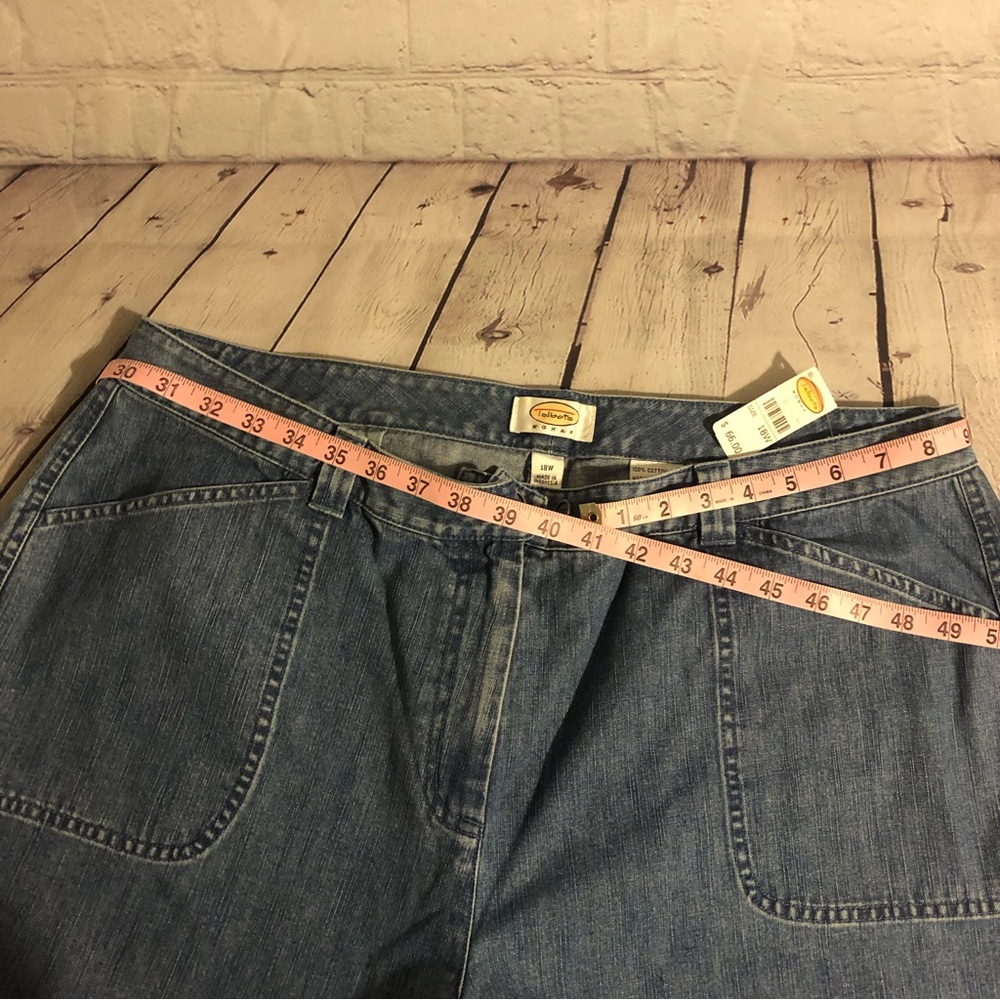 NWT Talbots Women’s Cotton Relax Fit Ankle Jeans - Size 18W - Picture 8 of 8